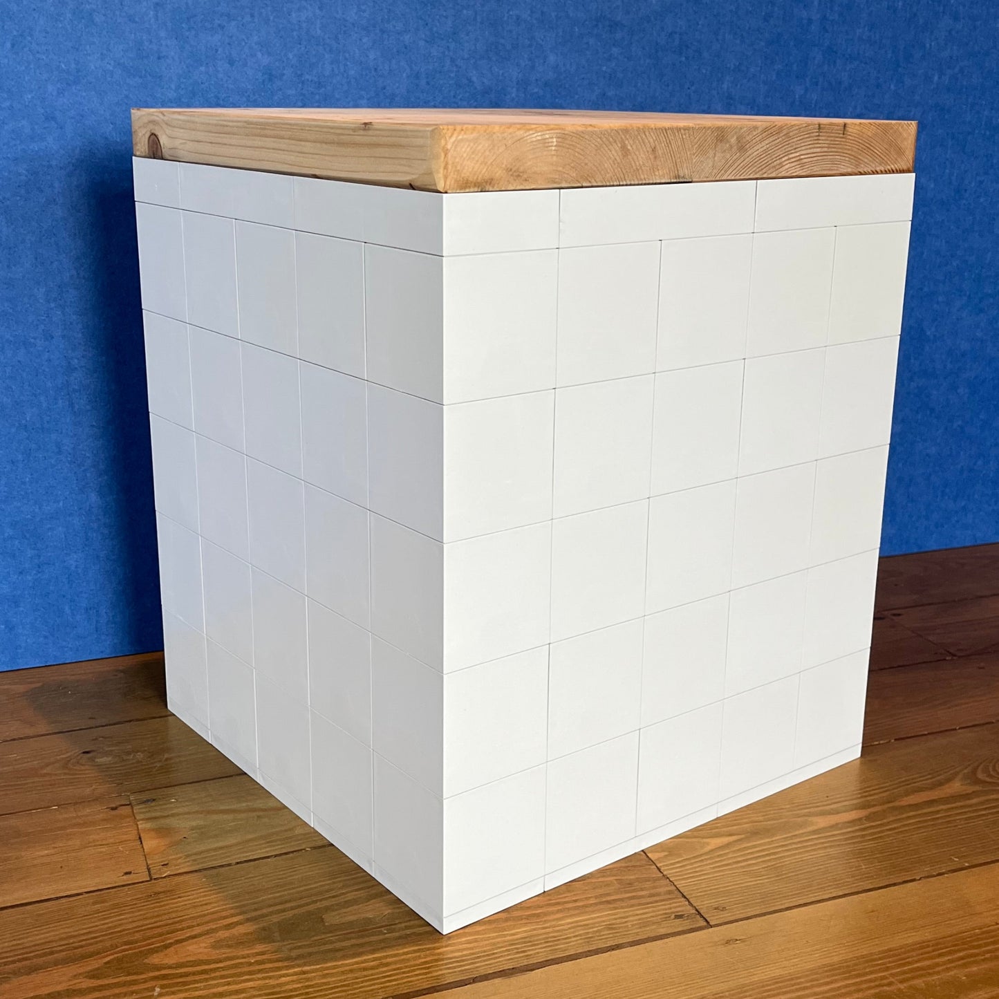 Morph (Recycled plastic) Cube stools in Black or white