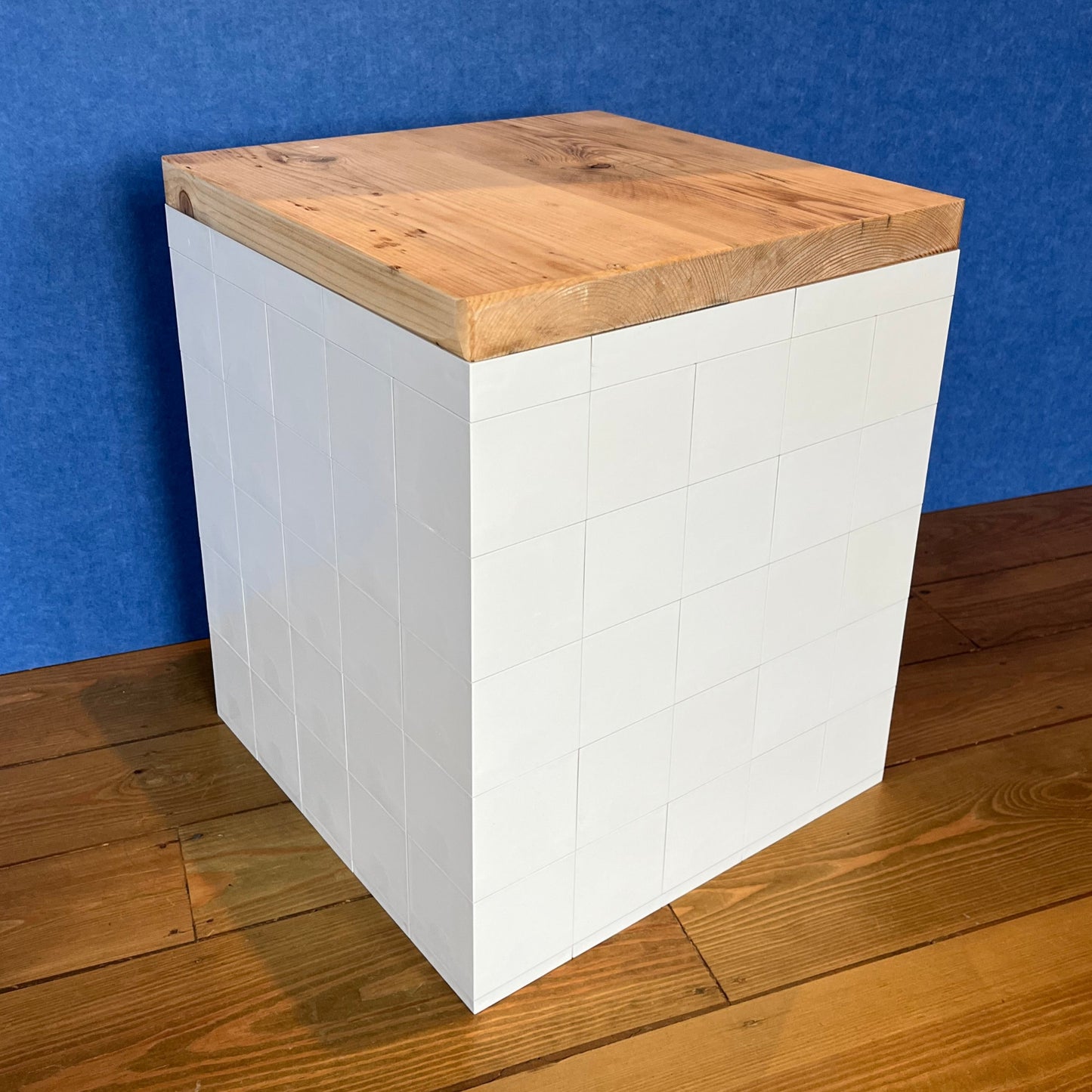 Morph (Recycled plastic) Cube stools in Black or white