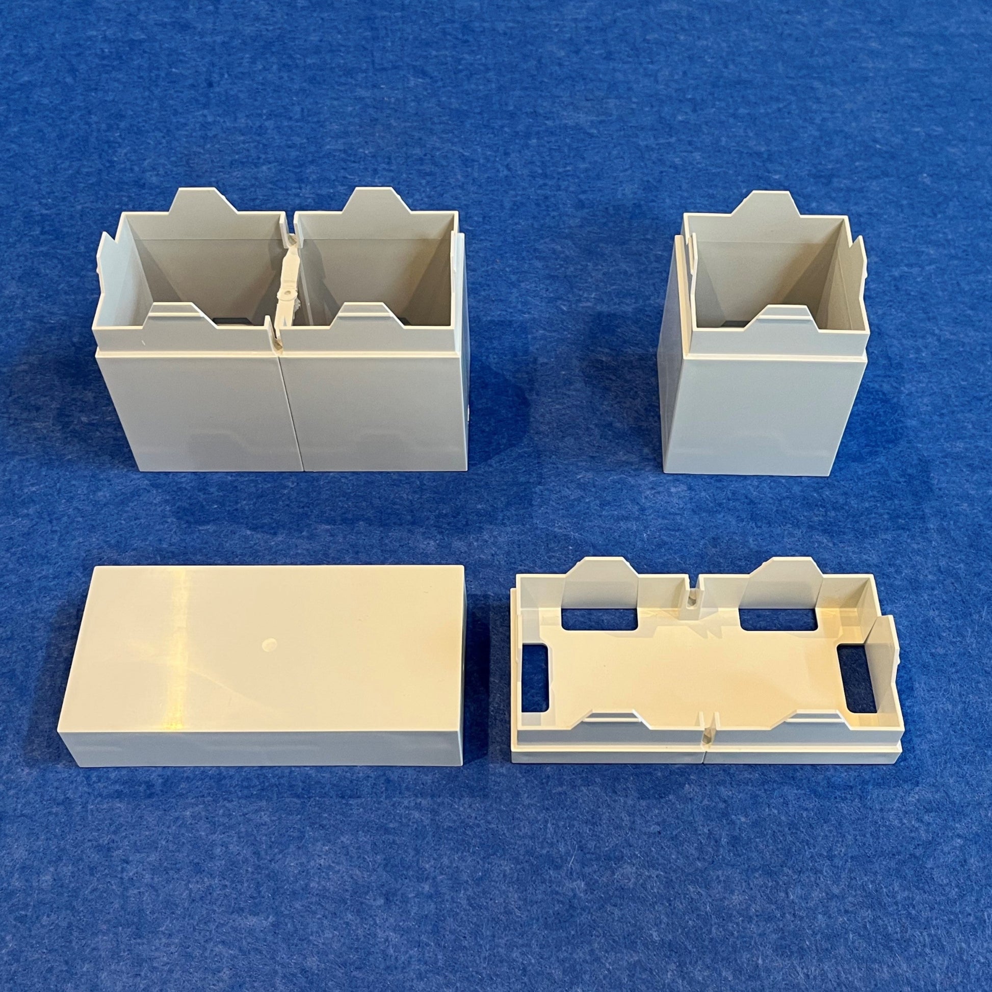 The 4 components of Morph Bricks in White